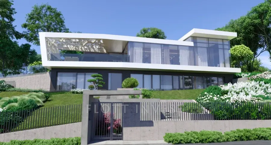 Detached modern villa with a incredible view