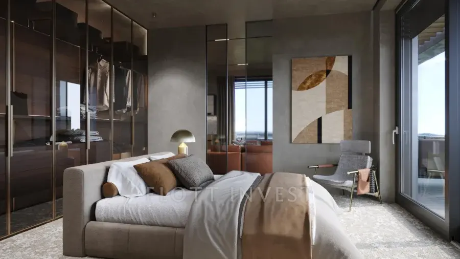 Luxury, design apartment in a new villahouse