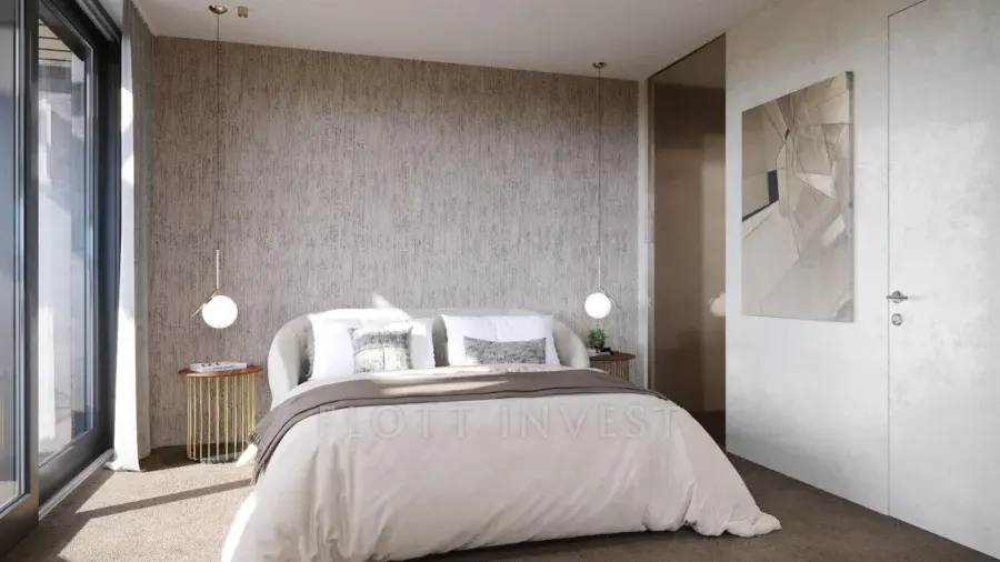 Luxury, design apartment in a new villahouse