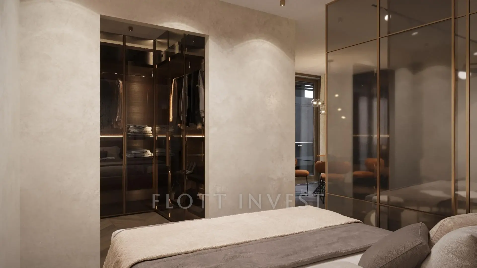 Luxury, design apartment in a new villahouse