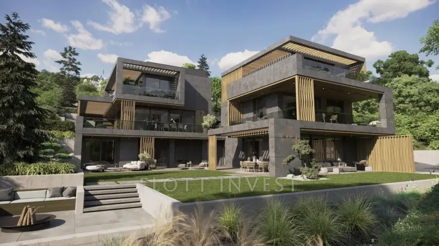 Luxury, design apartment in a new villahouse