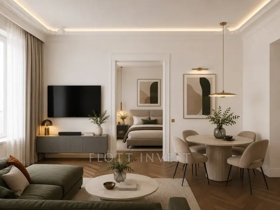 Fully refurbished apartment with view in Falk Miksa street