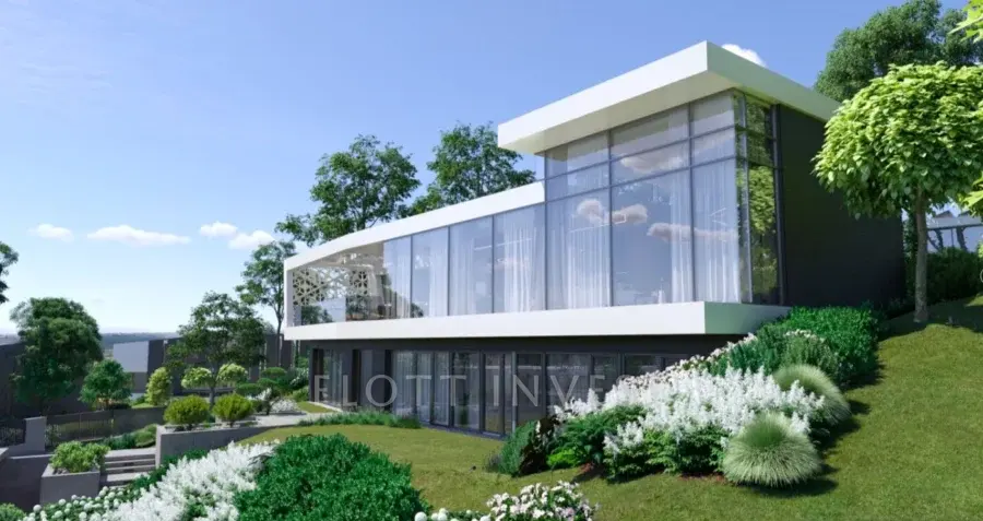 Detached modern villa with a incredible view