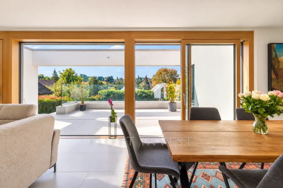 Modern Panoramic Family Home with a Five-Car Garage in Hidegkút
