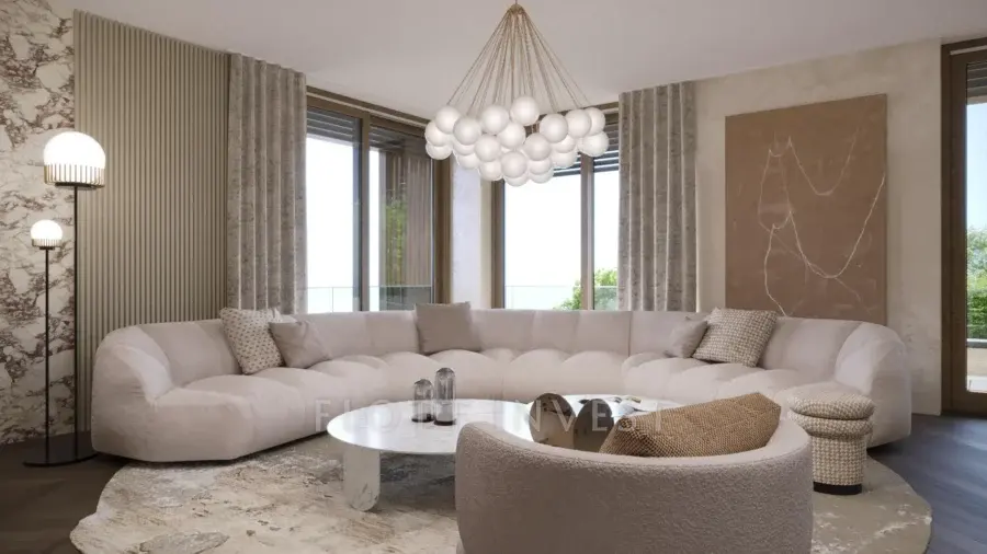 Luxury, design apartment in a new villahouse