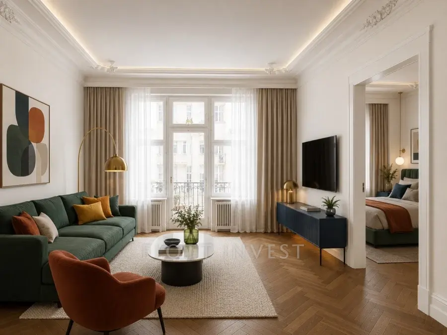 Fully refurbished apartment with view in Falk Miksa street