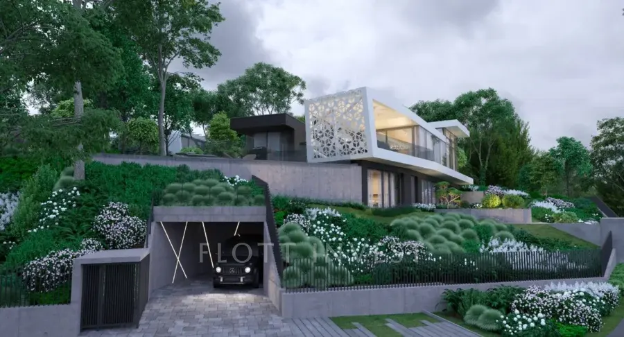Detached modern villa with a incredible view