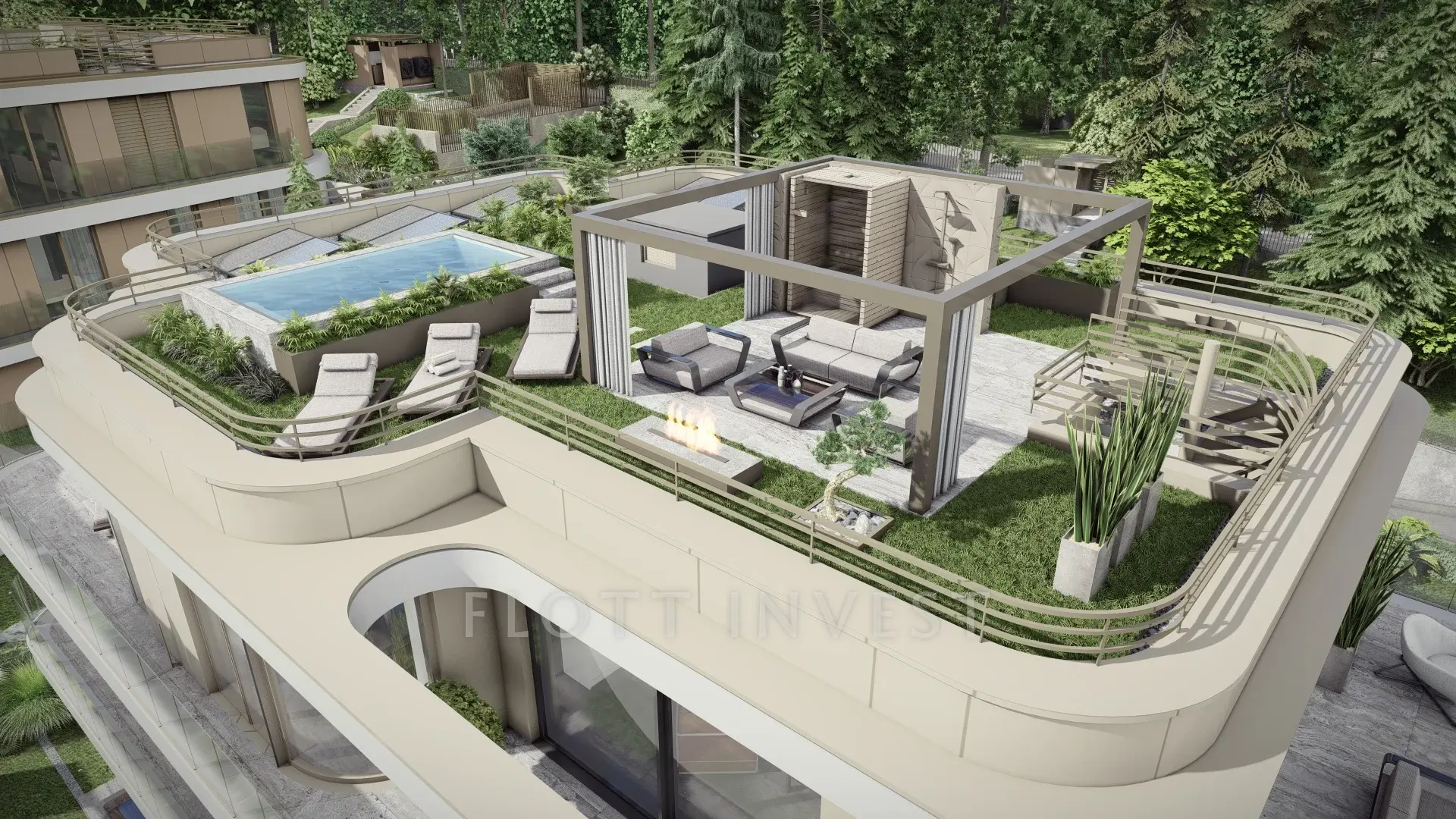 Garden residence with private pool in Törökvész