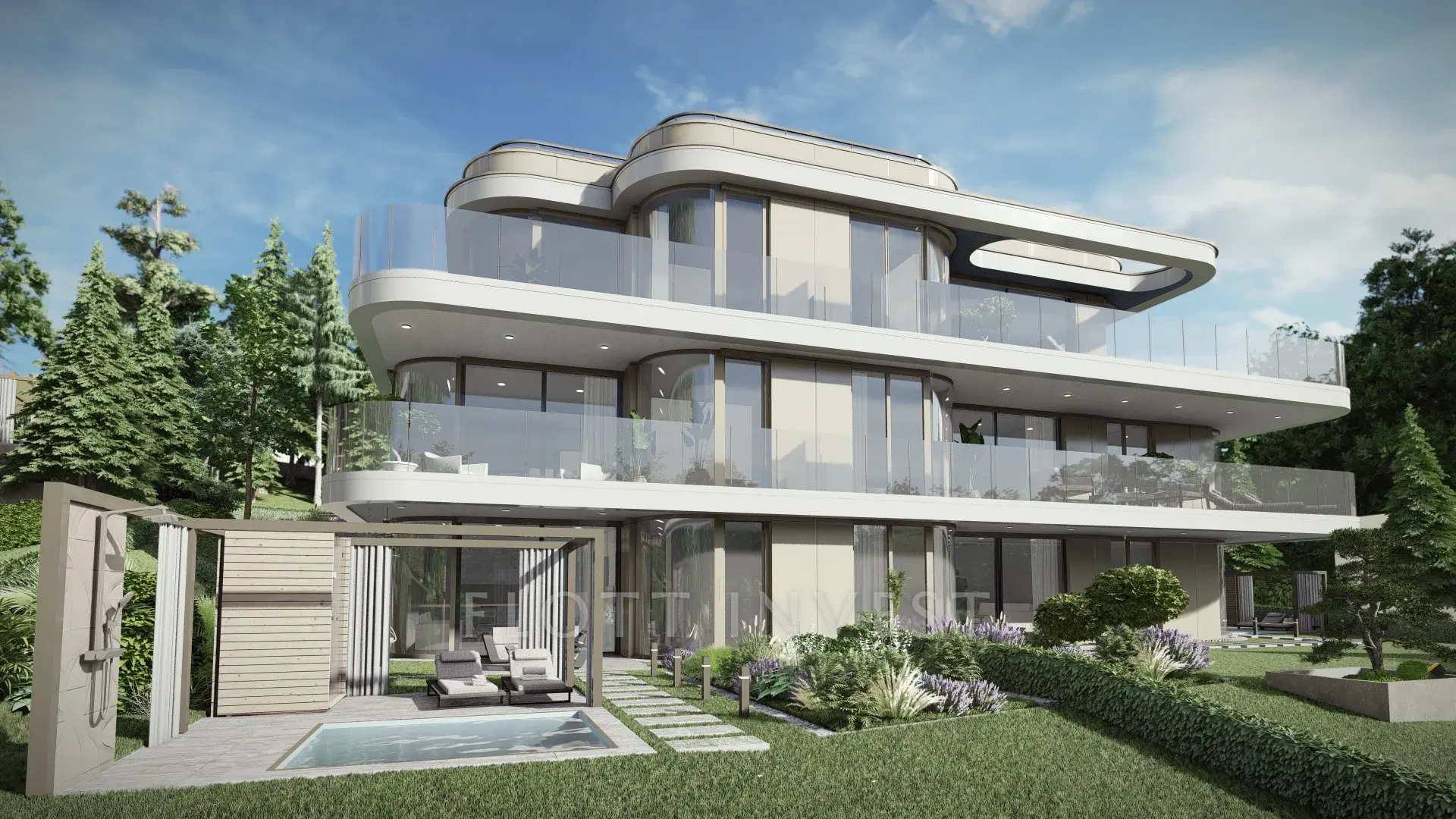 Kortárs panorámás penthouse Törökvészen